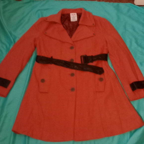 BLAC LABEL PINK , ORANGE BELTED COAT SIZE LARGE - Picture 11 of 14